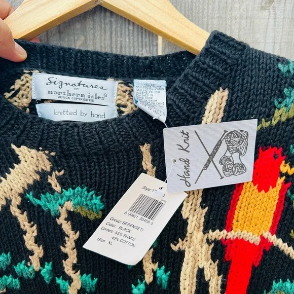 Vintage NWT Beautiful Hand Knit Sweater - Picture 3 of 8